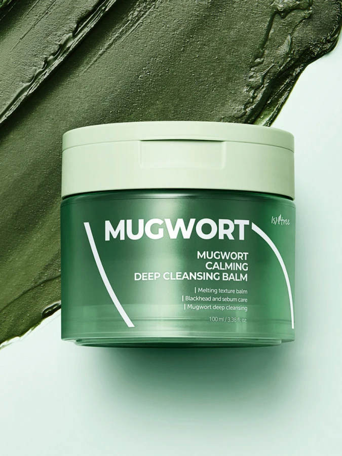 Успокаивающий гидрофильный бальзам с экстрактом полыни IsNtree Mugwort Calming Deep Cleansing Balm