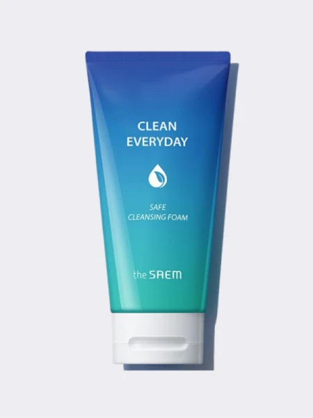 Антибактериальная пенка для умывания с пантенолом The Saem Clean Everyday Safe Cleansing Foam Антибактериальная пенка для умывания с пантенолом The Saem Clean Everyday Safe Cleansing Foam