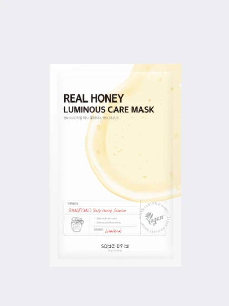 Питательная тканевая маска с мёдом для сияния кожи Some By Mi Real Honey Luminous Care Mask Питательная тканевая маска с мёдом для сияния кожи Some By Mi Real Honey Luminous Care Mask
