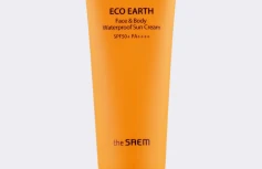 Водостойкий солнцезащитный крем для лица и тела The Saem Eco Earth Face & Body Waterproof Sun Cream SPF50+ PA++++
