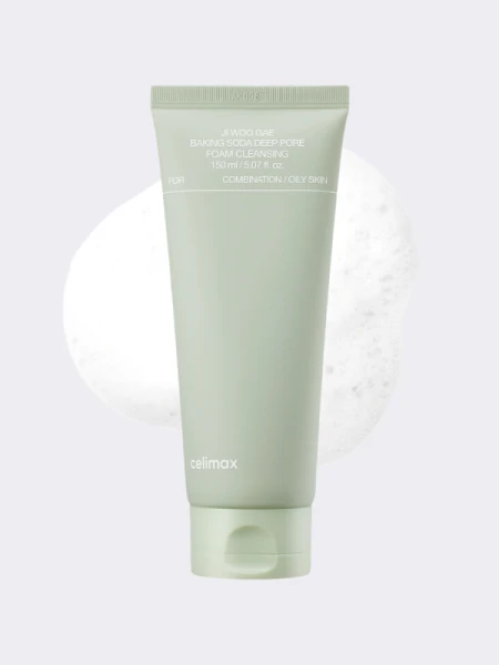 Глубокоочищающая пенка для умывания с содой Celimax Ji Woo Gae Baking Soda Deep Pore Foam Cleansing