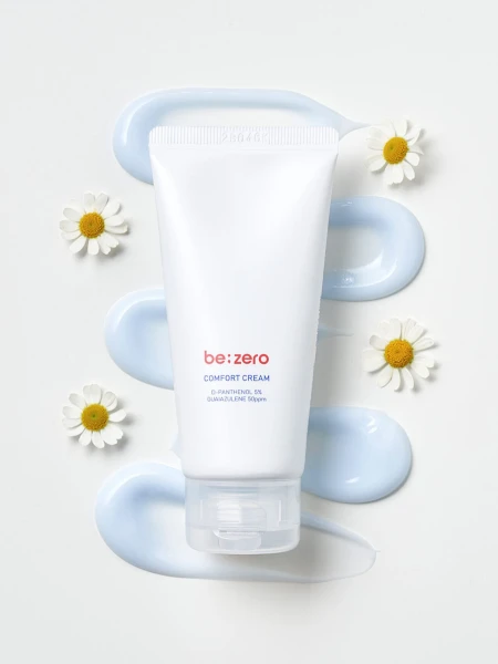 Успокаивающий крем для лица с пантенолом и гвайазуленом Derma Factory Be Zero Comfort Cream
