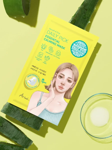 Успокаивающая тканевая маска Ariul Smooth/Pure Daily Pick Essential Calming Mask