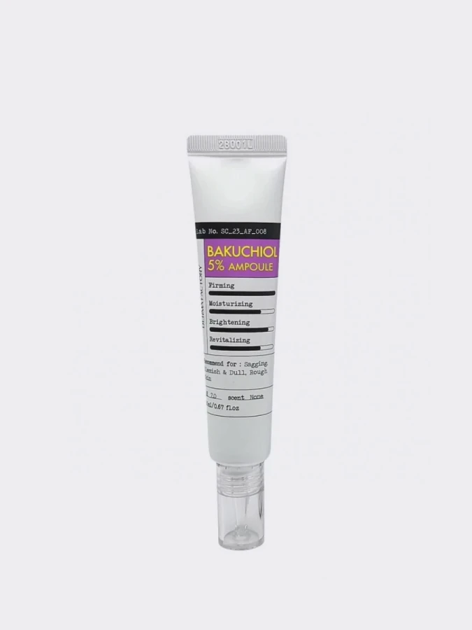 Регенерирующая ампульная сыворотка для лица с бакучиолом Derma Factory Bakuchiol 5% Ampoule