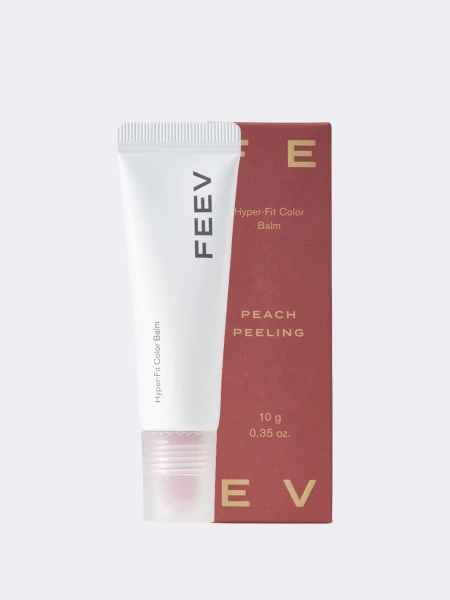 Обновлённый оттеночный бальзам для губ FEEV Hyper-Fit Color Balm Peach Peeling