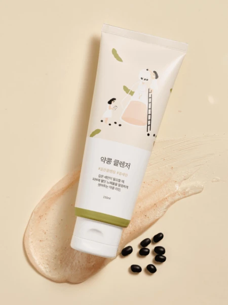 Смягчающая пенка-скраб для умывания с экстрактом соевых бобов Round Lab Soybean Cleanser Смягчающая пенка-скраб для умывания с экстрактом соевых бобов Round Lab Soybean Cleanser
