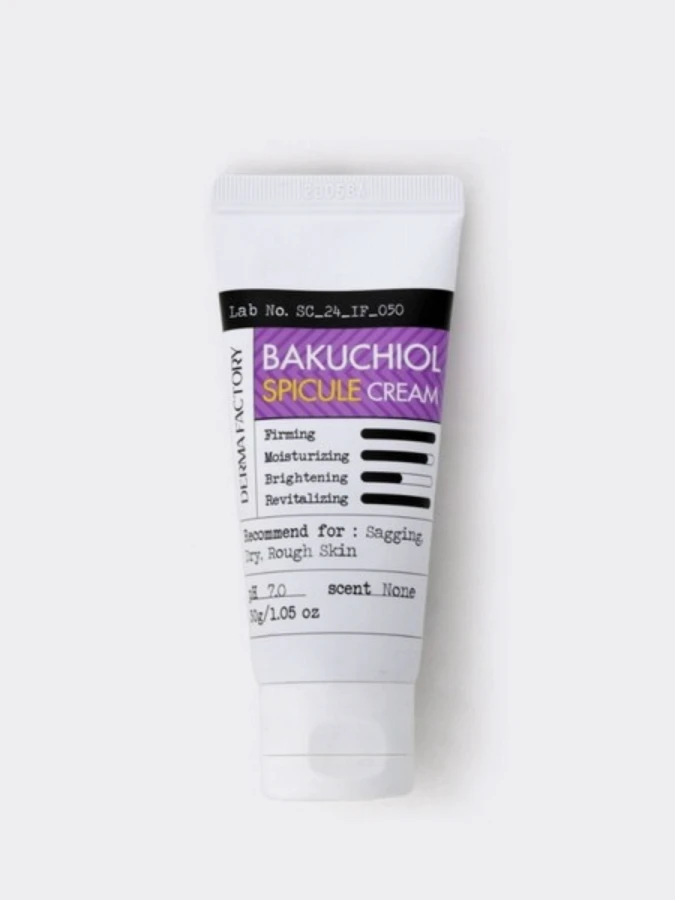 Обновляющий крем для лица с бакучиолом и спикулами Derma Factory Bakuchiol Spicule Cream