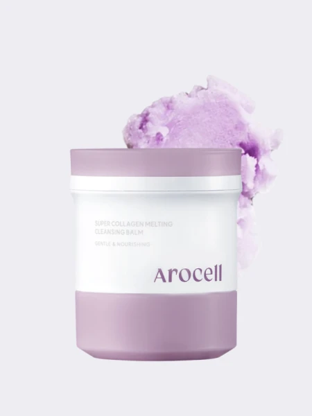 Глубокоочищающий гидрофильный бальзам-точилка с коллагеном Arocell Super Collagen Melting Cleansing Balm
