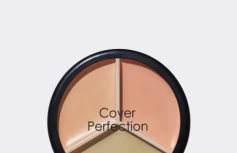 Палетка кремовых корректоров в бежевых оттенках The Saem Cover Perfection Triple Pot Concealer 01 Correct Beige