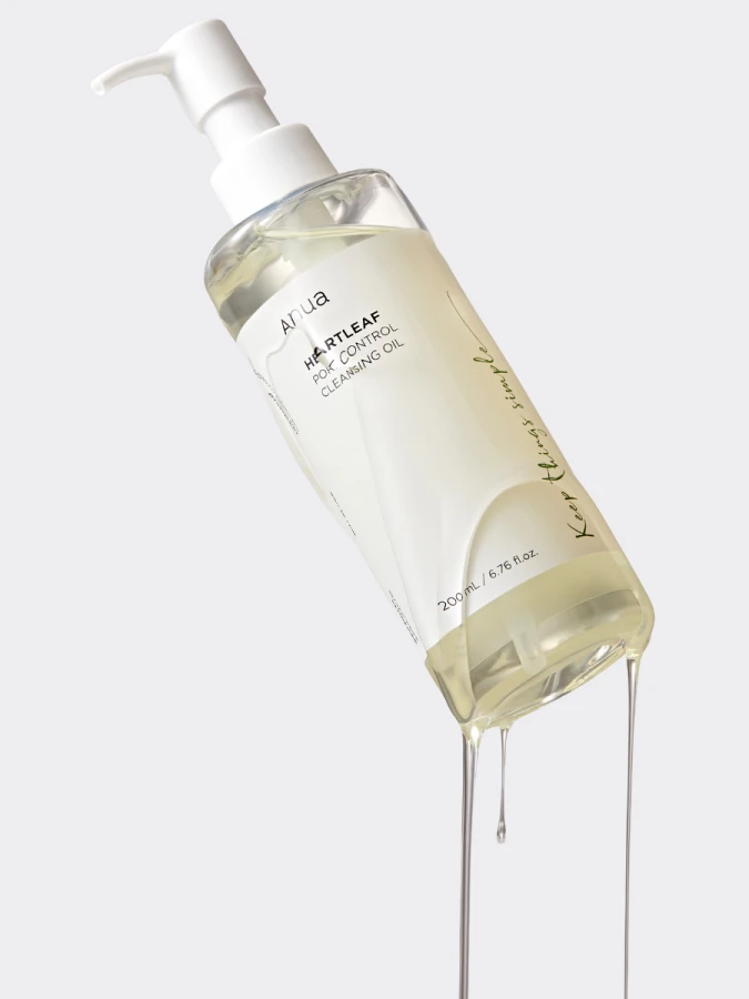 Очищающее гидрофильное масло с экстрактом хауттюйнии ANUA Heartleaf Pore Control Cleansing Oil