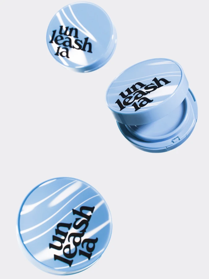 Тональный кушон с полуматовым финишем UNLEASHIA Babe Skin Baby Blue Cushion 21C Baby Cheek
