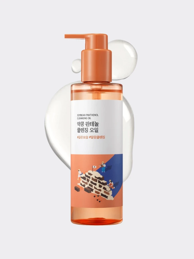 Мягкое гидрофильное масло с экстрактом черной сои и пантенолом Round Lab Soybean Panthenol Cleansing Oil