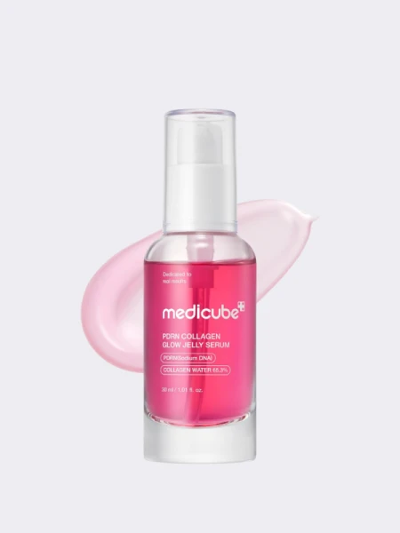 Укрепляющая сыворотка-желе с коллагеном и ПДРН для сияния кожи Medicube PDRN Pink Collagen Glow Jelly Serum