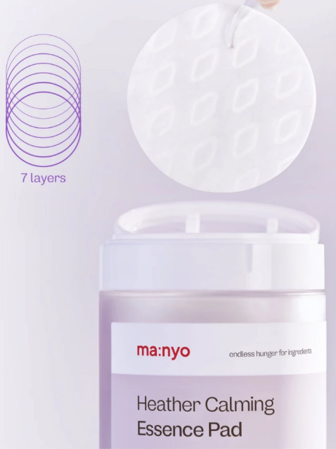 Успокаивающие пэды для лица с экстрактом вереска Ma:nyo Factory Heather Calming Essence Pad