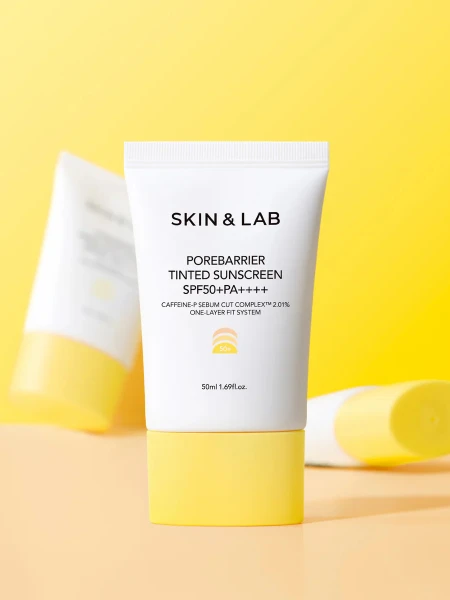 Себорегулирующий оттеночный солнцезащитный крем с кофеином SKIN&LAB Porebarrier Tinted Sunscreen SPF50+ PA++++ Себорегулирующий оттеночный солнцезащитный крем с кофеином SKIN&LAB Porebarrier Tinted Sunscreen SPF50+ PA++++