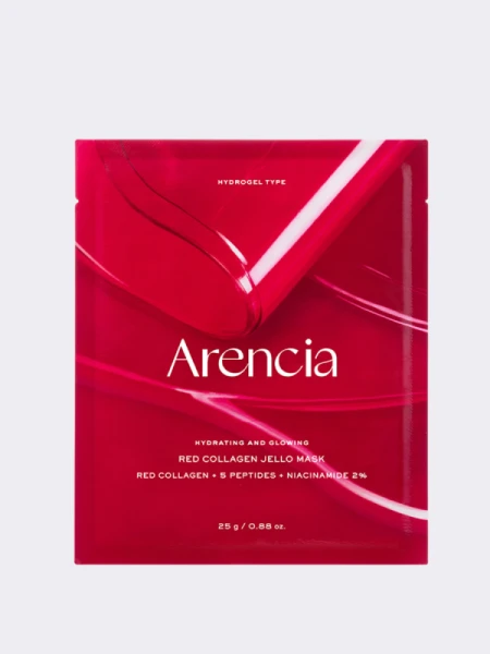 Укрепляющая гидрогелевая маска с коллагеном и пептидами Arencia Red Collagen Jello Mask