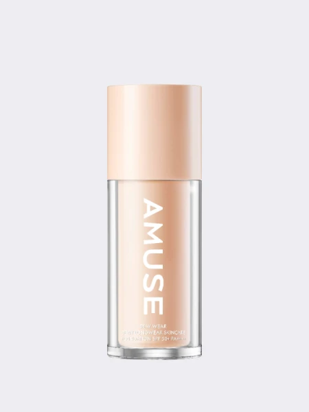 Тональная основа с сияющим финишем AMUSE Dew Wear Foundation SPF 50+ PA++++ 1.5 Natural Тональная основа с сияющим финишем AMUSE Dew Wear Foundation SPF 50+ PA++++ 1.5 Natural