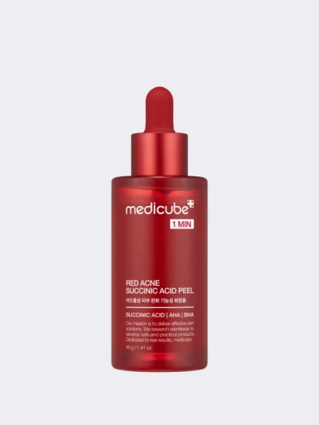 Смываемый противовоспалительный пилинг с янтарной кислотой Medicube Red Acne Succinic Acid Peel Смываемый противовоспалительный пилинг с янтарной кислотой Medicube Red Acne Succinic Acid Peel