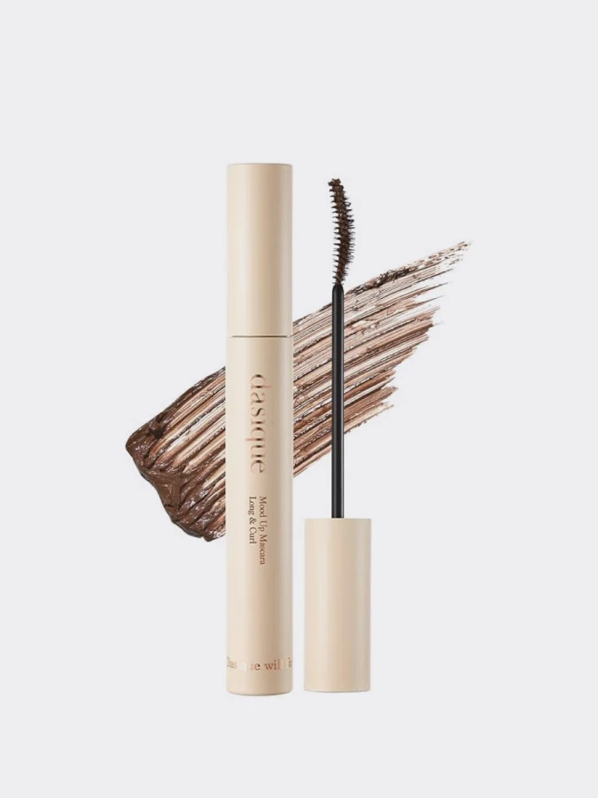 Удлиняющая тушь с эффектом подкручивания ресниц в коричневом оттенке Dasique Mood Up Mascara Long & Curl #02 Choco Brown