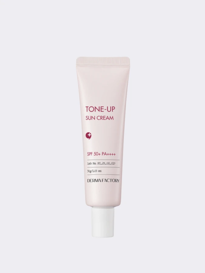 Солнцезащитный крем с каламином Derma Factory Inorganic Tone-Up Sun Cream SPF50+ PA++++