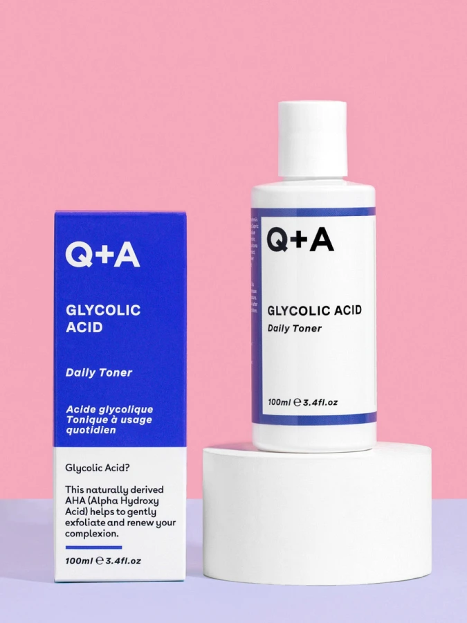 Отшелушивающий тонер для лица с гликолевой кислотой Q+A Glycolic Acid Daily Toner