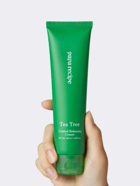 Успокаивающий крем для лица с экстрактом чайного дерева Papa Recipe Tea Tree Control Balancing Cream Успокаивающий крем для лица с экстрактом чайного дерева Papa Recipe Tea Tree Control Balancing Cream
