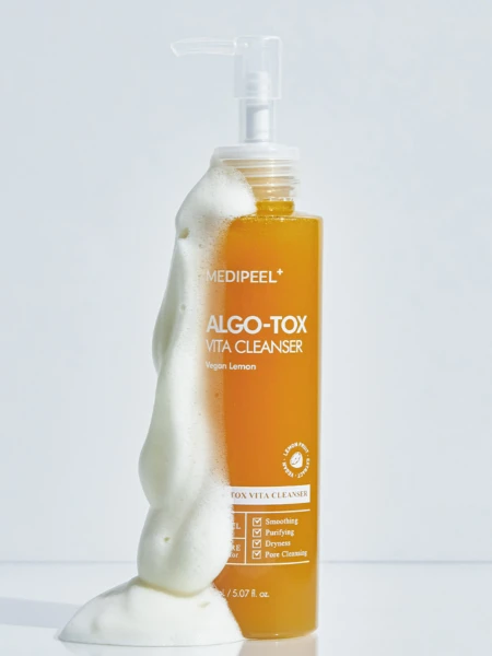 Глубокоочищающий гель-маска для умывания с витаминным комплексом MEDI-PEEL  MEDI-PEEL Algo-Tox Vita Cleanser Глубокоочищающий гель-маска для умывания с витаминным комплексом MEDI-PEEL  MEDI-PEEL Algo-Tox Vita Cleanser