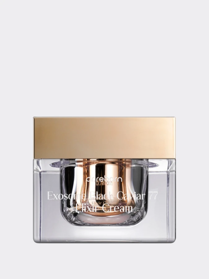 Разглаживающий крем с экзосомами и чёрной икрой DR.REBORN Exosome Black Caviar 77 Elixir Cream