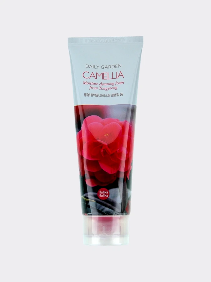 Смягчающая пенка для умывания с камелией HOLIKA HOLIKA Daily Garden Camellia Moisture Cleansing Foam