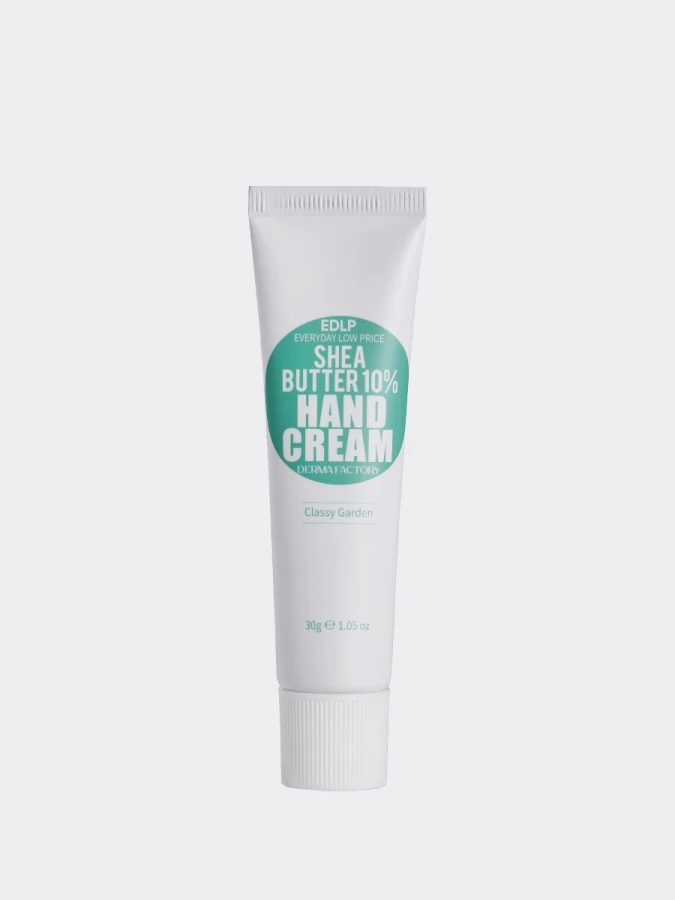 Питательный крем для рук с маслом ши и ароматом цветов Derma Factory Shea Butter 10% Hand Cream Classy Garden