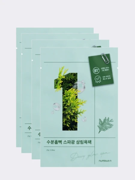 Набор смягчающих тканевых масок для лица Numbuzin No.1 Dewy Glow Spa Sheet Mask Set Набор смягчающих тканевых масок для лица Numbuzin No.1 Dewy Glow Spa Sheet Mask Set