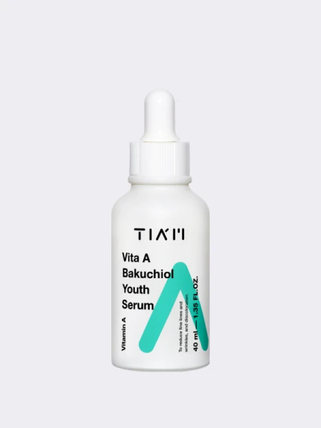 Разглаживающая сыворотка с бакучиолом и витамином А TIAM Vita A Bakuchiol Youth Serum Разглаживающая сыворотка с бакучиолом и витамином А TIAM Vita A Bakuchiol Youth Serum