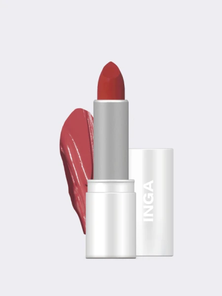 Помада для губ с полуматовым финишем INGA Powder Blur Lipstick Evening Rose