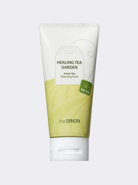 Пенка для умывания с экстрактом зеленого чая The Saem Healing Tea Garden Cleansing Foam Green Tea Пенка для умывания с экстрактом зеленого чая The Saem Healing Tea Garden Cleansing Foam Green Tea