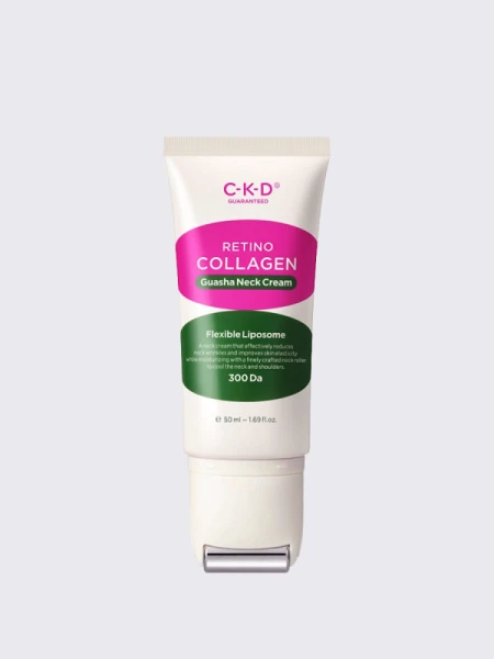 Разглаживающий крем-роллер с ретиналем для шеи CKD Retino Collagen Small Molecule 300 Guasha Neck Cream