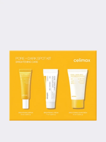Осветляющий набор миниатюр с ниацинамидом Celimax Pore+Dark Spot Brightening Kit