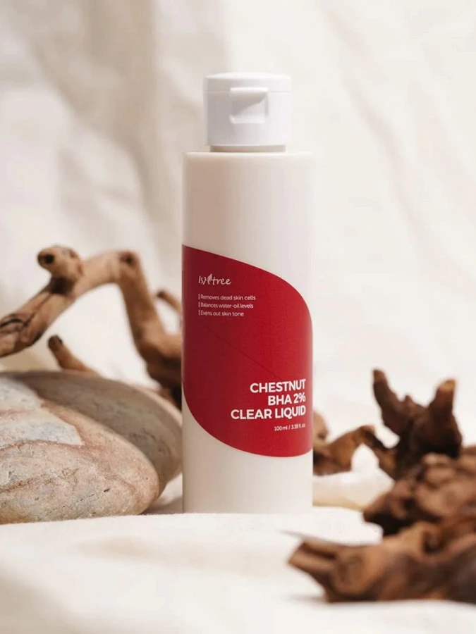 Противовоспалительный тонер-эссенция с салициловой кислотой IsNtree Chestnut BHA 2% Clear Liquid