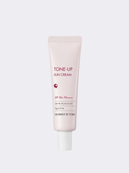 Солнцезащитный крем с каламином Derma Factory Inorganic Tone-Up Sun Cream SPF50+ PA++++