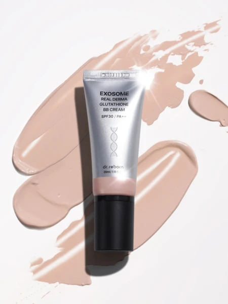 Многофункциональный тональный крем с экзосомами DR.REBORN Exosome Real Derma Glutathione BB Cream SPF30 PA++