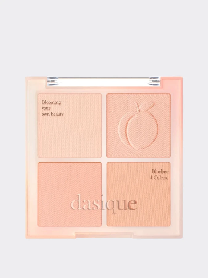 Палетка спрессованных румян в персиковых оттенках Dasique Blending Mood Cheek #03 Peach Blending