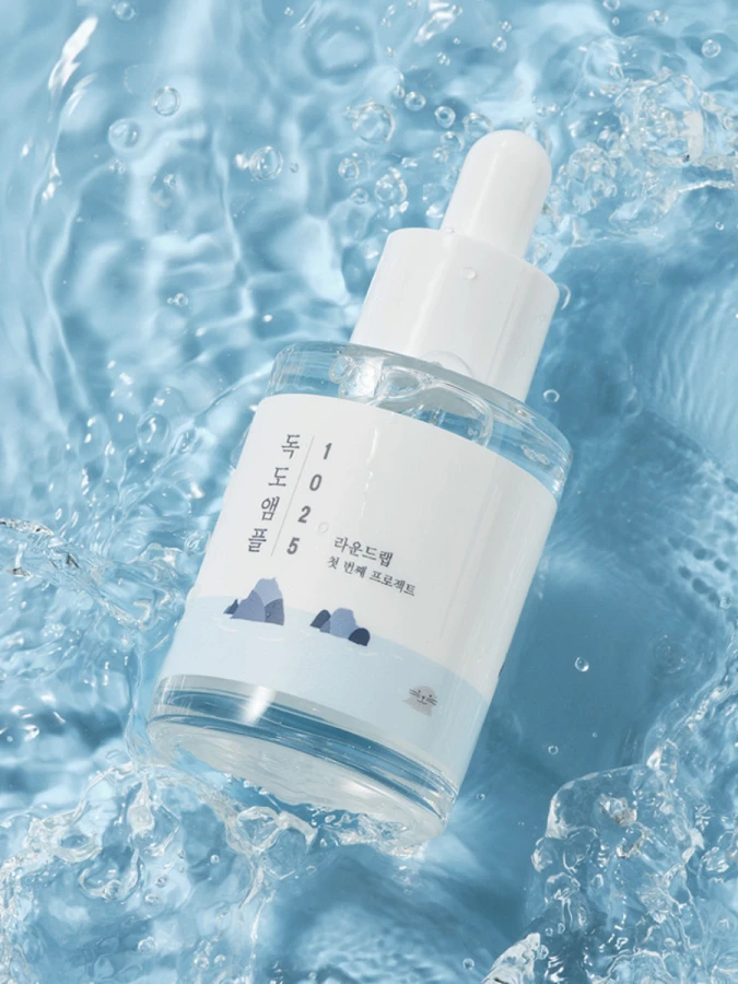 Увлажняющая сыворотка для лица с морской водой Round Lab 1025 Dokdo Ampoule
