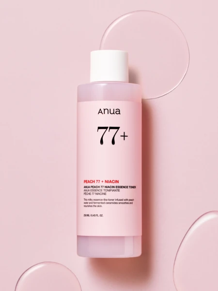 Смягчающий тонер-эссенция с экстрактом персика и ниацинамидом ANUA Peach 77% Niacin Essence Toner Смягчающий тонер-эссенция с экстрактом персика и ниацинамидом ANUA Peach 77% Niacin Essence Toner