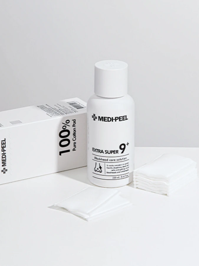 Очищающая жидкость-маска для очищения сальных нитей MEDI-PEEL Extra Super 9+ Cotton Pad