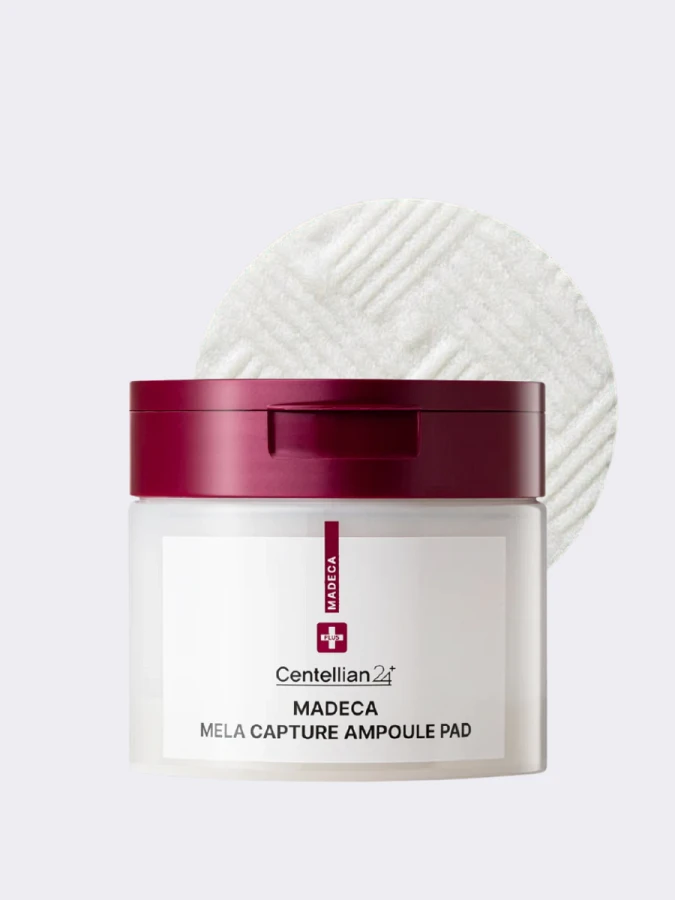 Осветляющие тонер-диски для сияния кожи Centellian24 Madeca Mela Capture Ampoule Pad
