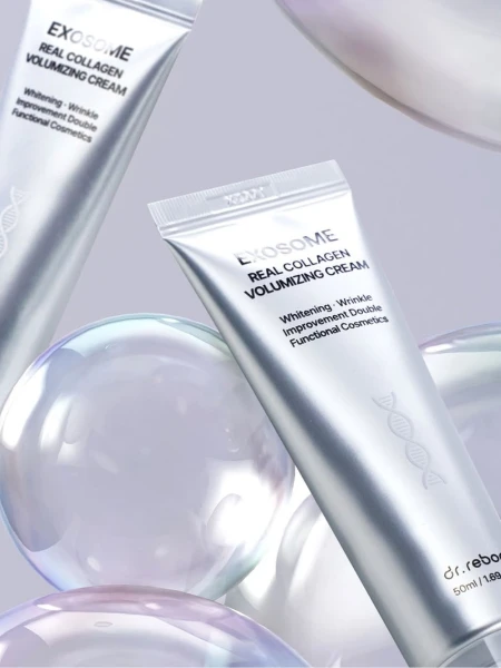 Укрепляющий крем для лица с экзосомами и бакучиолом DR.REBORN Exosome Real Collagen Volumizing Cream