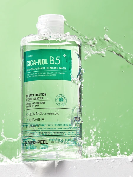 Мицеллярная вода для снятия макияжа MEDI-PEEL Phyto Cica-Nol B5 AHABHA Vitamin Calming Cleansing Water Мицеллярная вода для снятия макияжа MEDI-PEEL Phyto Cica-Nol B5 AHABHA Vitamin Calming Cleansing Water