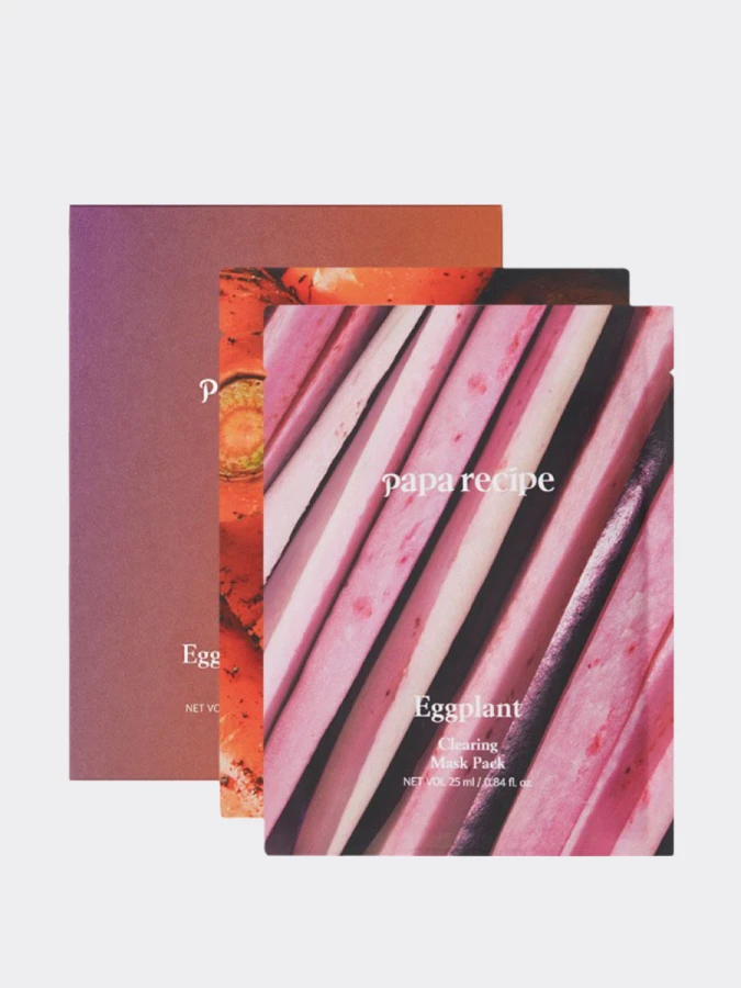 Набор тканевых масок с экстрактом моркови и баклажана Papa Recipe Carrot & Eggplant Mask Pack Set