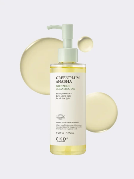 Очищающее гидрофильное масло с экстрактом зелёный сливы CKD Greenplum AHA BHA Pore Cleansing Oil