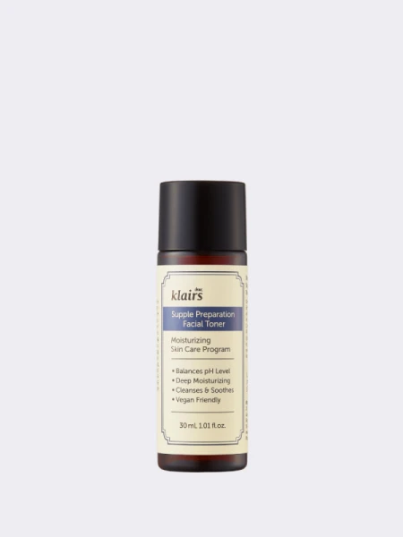 МИНИ Увлажняющий тонер для лица с маслами и бета-глюканом Dear, Klairs Supple Preparation Facial Toner МИНИ Увлажняющий тонер для лица с маслами и бета-глюканом Dear, Klairs Supple Preparation Facial Toner