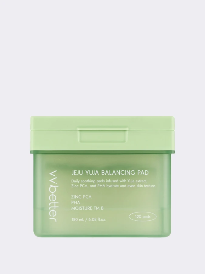 Успокаивающие тонер-пэды с экстрактом юдзу VVBETTER PHA Jeju Yuja Balancing Pad